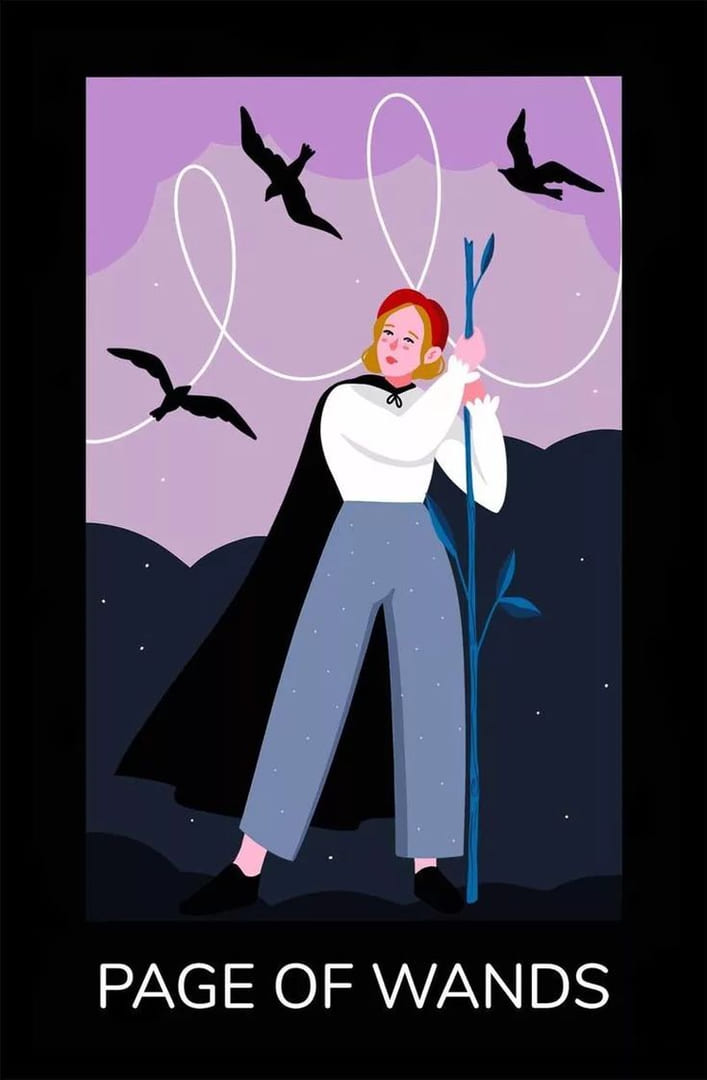 Page of Wands — Sabotage Tarot