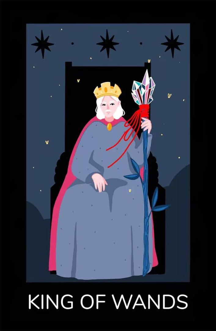 King of Wands — Sabotage Tarot