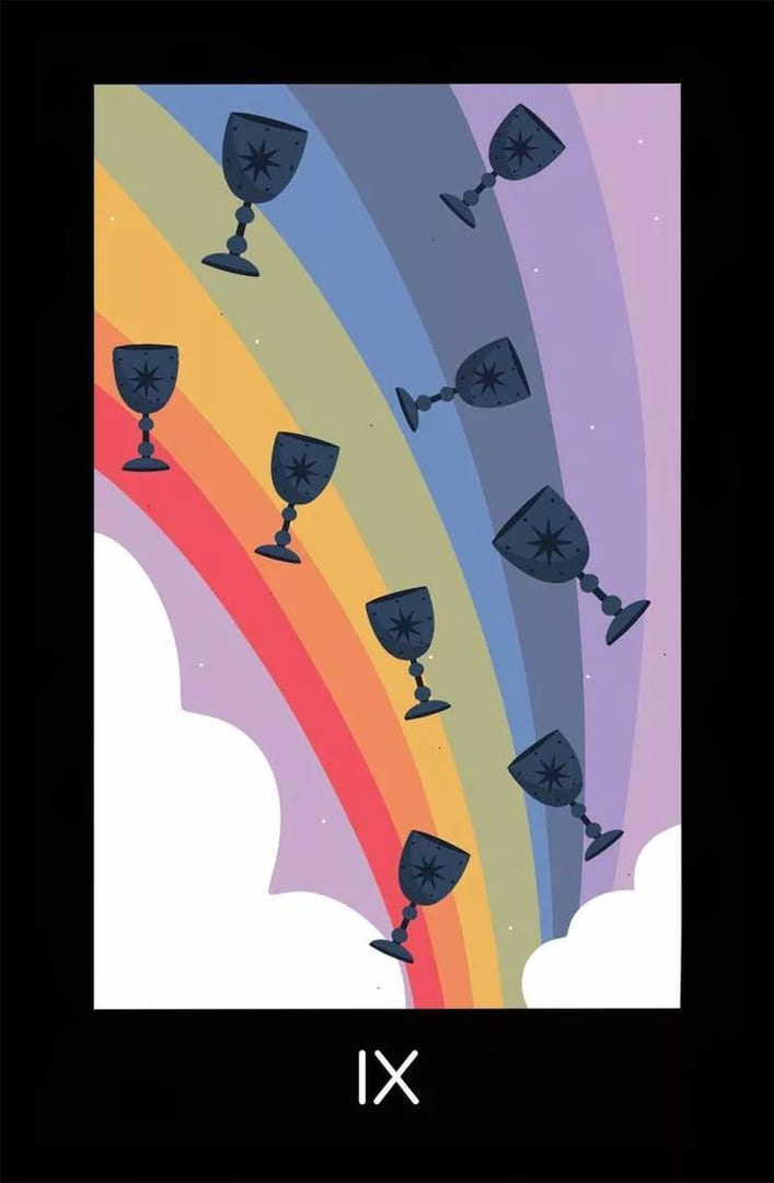 Nine of Cups — Sabotage Tarot