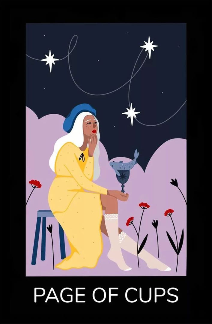Page of Cups — Sabotage Tarot