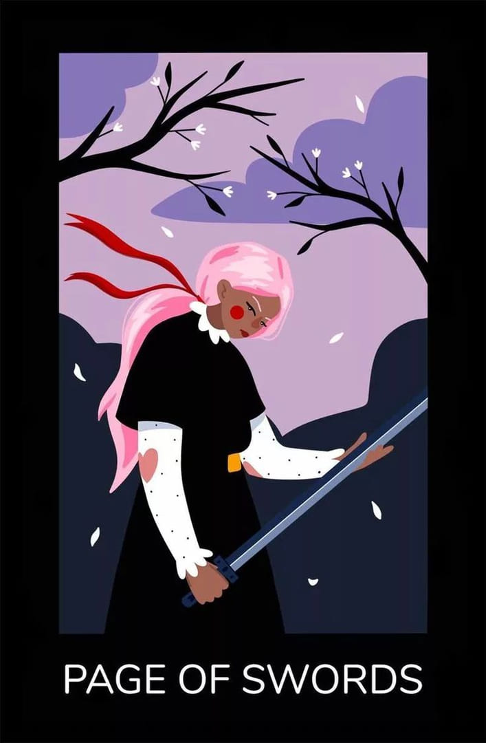 Sota de Espadas — Sabotage Tarot