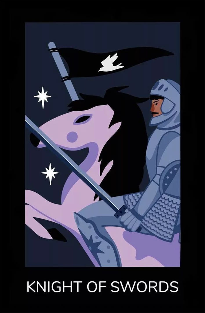 Knight of Swords — Sabotage Tarot