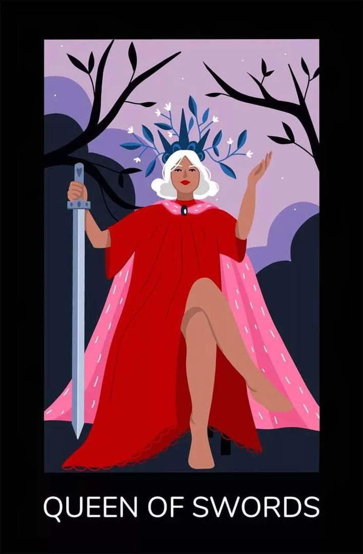 Queen of Swords — Sabotage Tarot