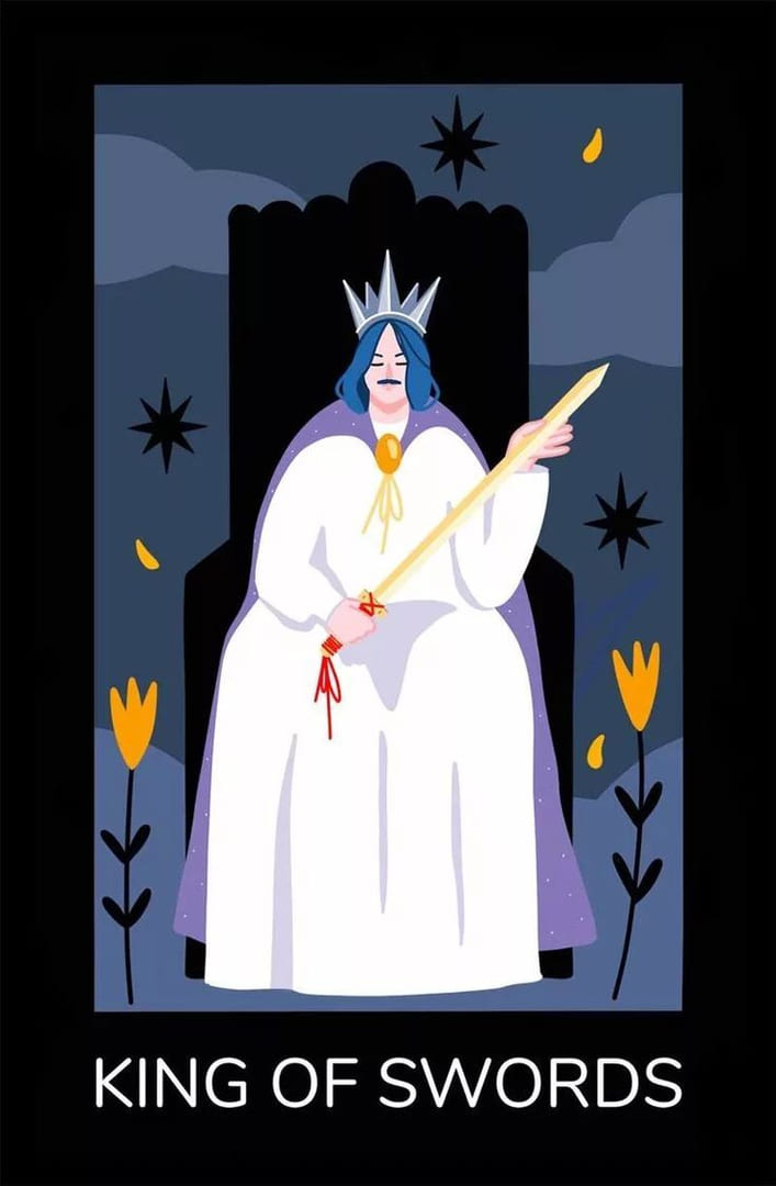 King of Swords — Sabotage Tarot