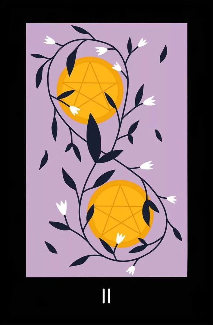 Two of Pentacles — Sabotage Tarot