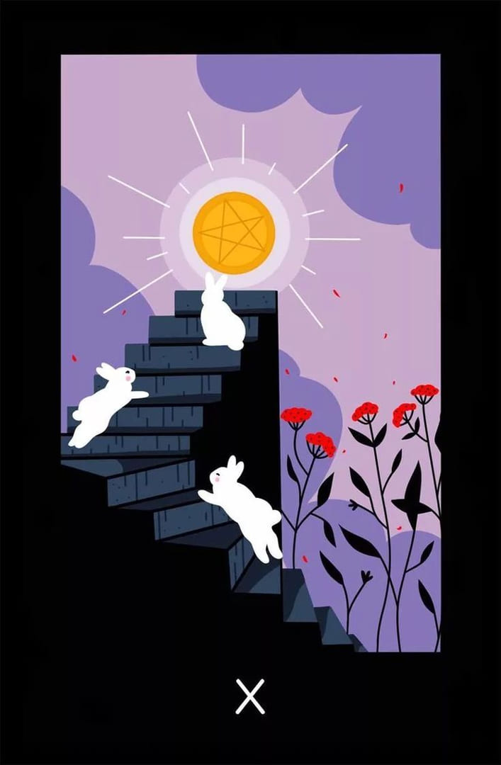 Diez de Oros — Sabotage Tarot