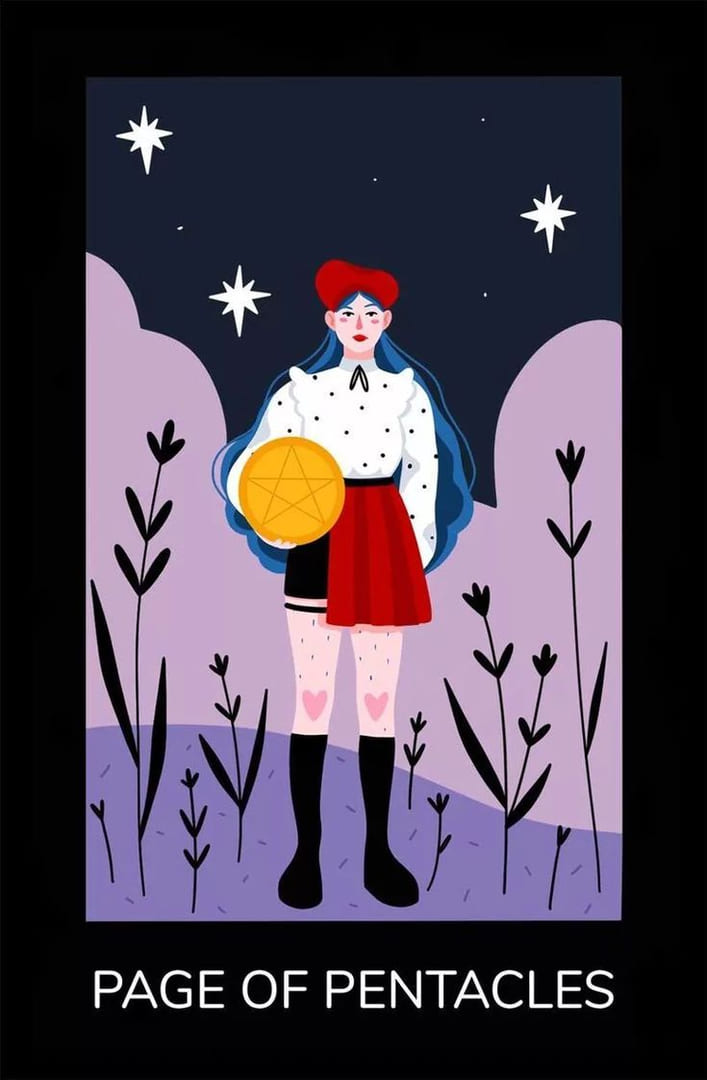 Page of Pentacles — Sabotage Tarot