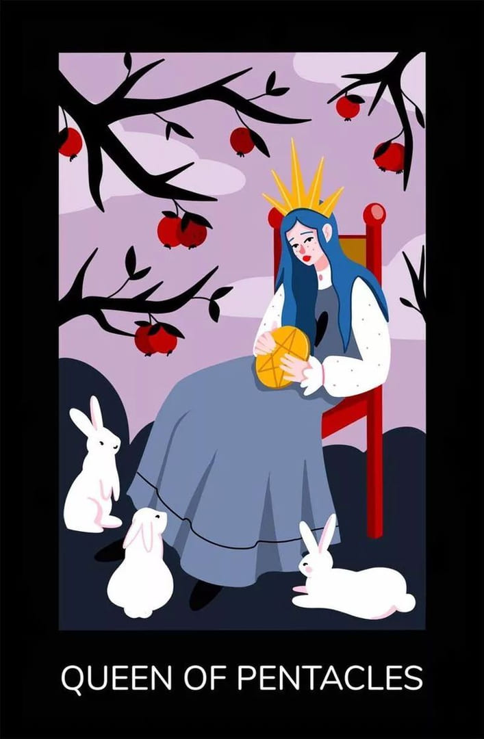 Queen of Pentacles — Sabotage Tarot