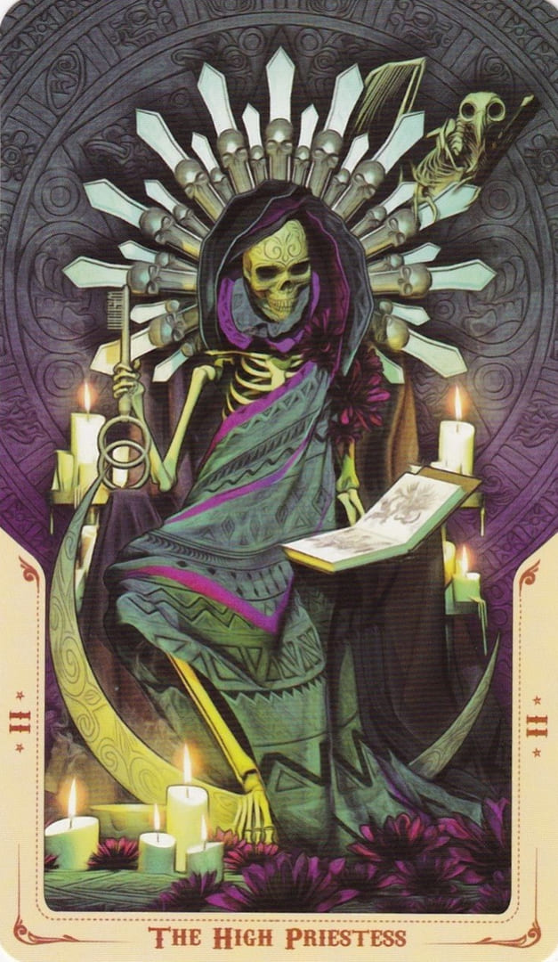 The High Priestess — Santa Muerte Tarot Card Meanings