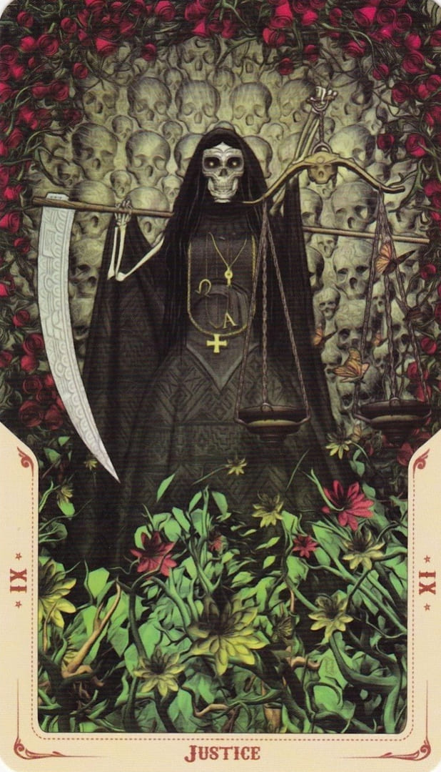 Justice — Santa Muerte Tarot Card Meanings
