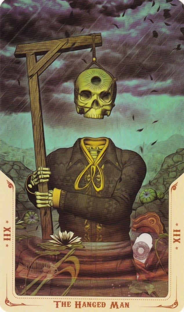 The Hanged Man — Santa Muerte Tarot Card Meanings