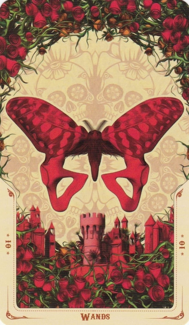 Ten of Wands — Santa Muerte Tarot Card Meanings