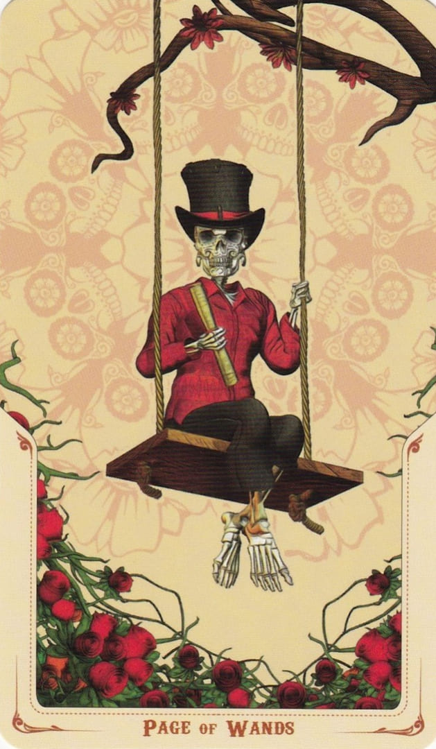 Page of Wands — Santa Muerte Tarot Card Meanings