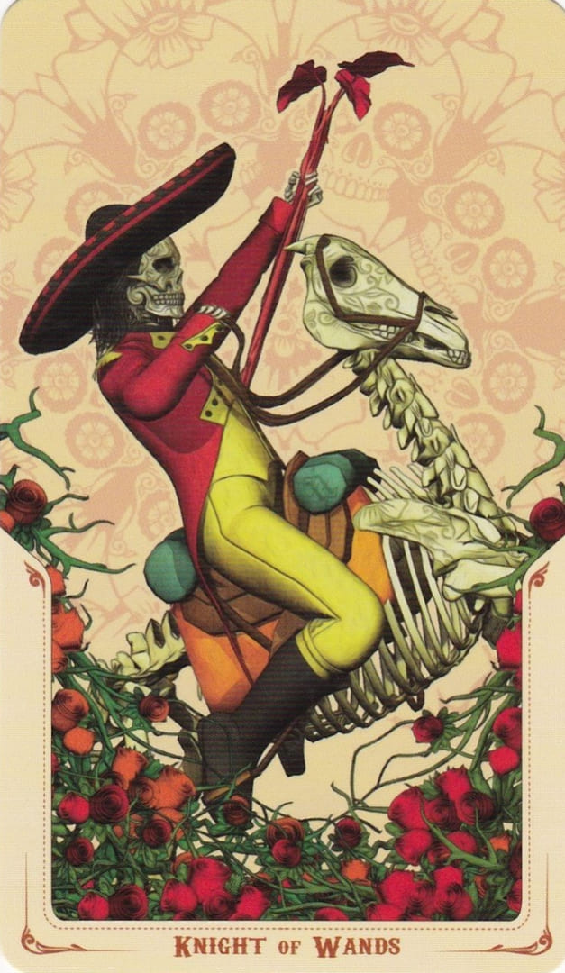 Knight of Wands — Santa Muerte Tarot Card Meanings