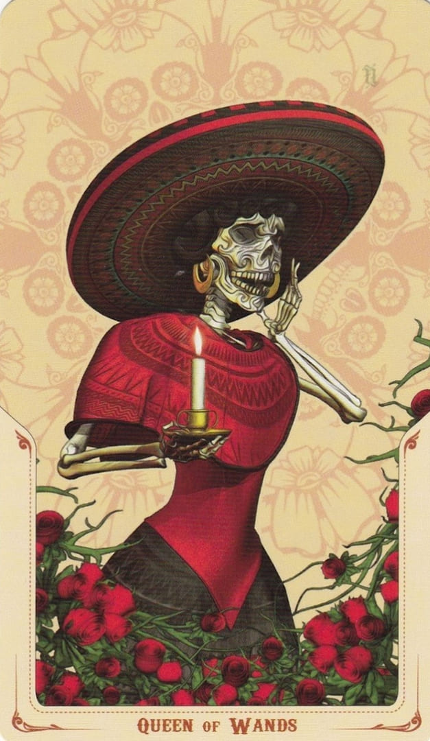 Queen of Wands — Santa Muerte Tarot Card Meanings