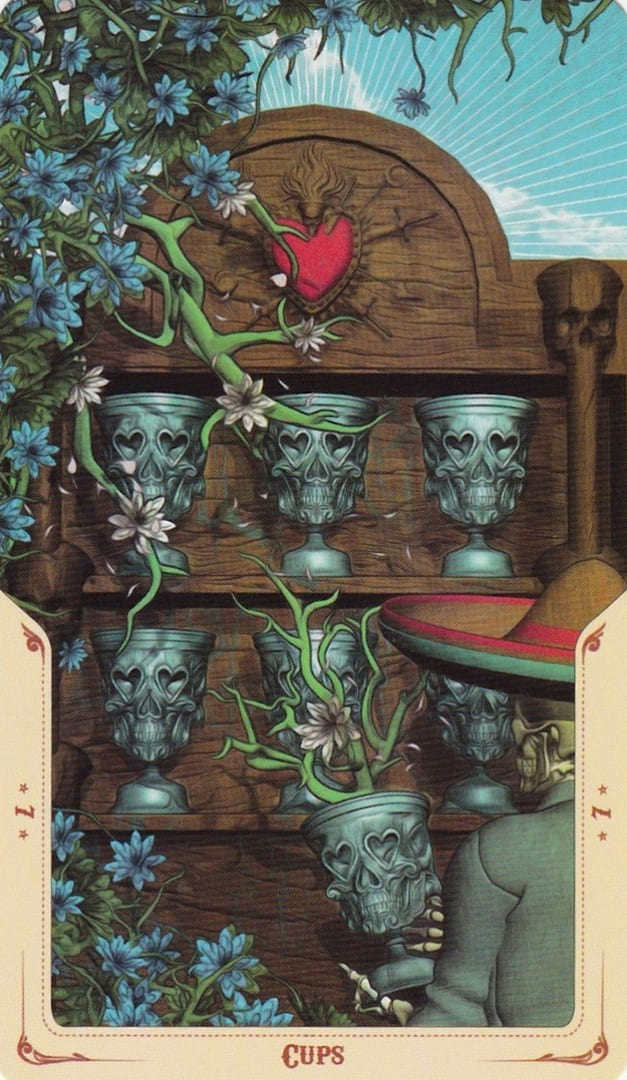 Seven of Cups — Santa Muerte Tarot Card Meanings
