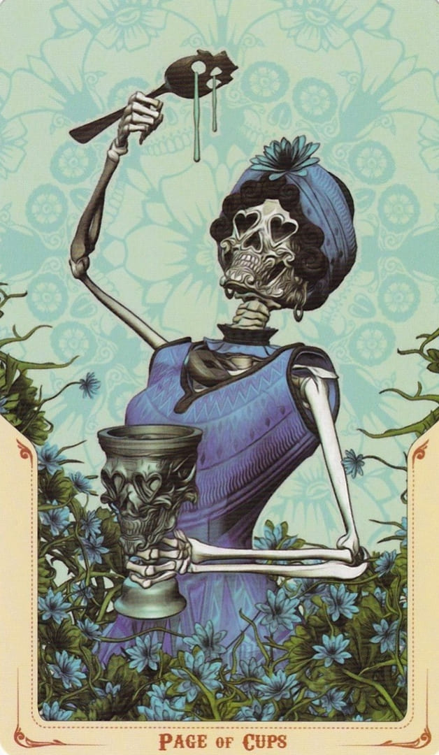 Page of Cups — Santa Muerte Tarot Card Meanings