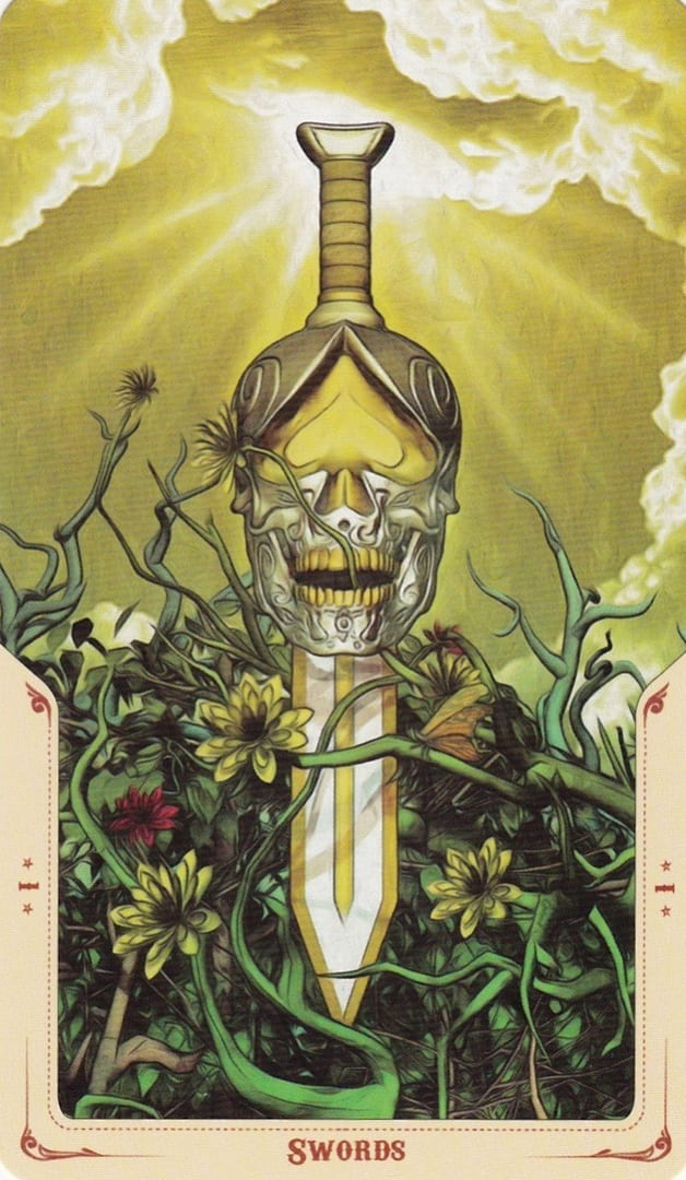 Ace of Swords — Santa Muerte Tarot Card Meanings