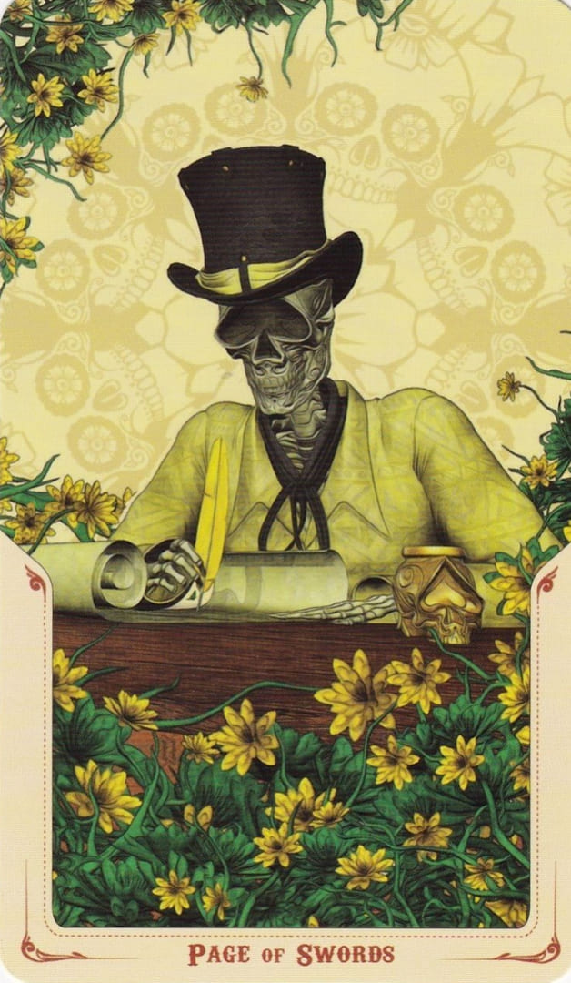 Page of Swords — Santa Muerte Tarot Card Meanings