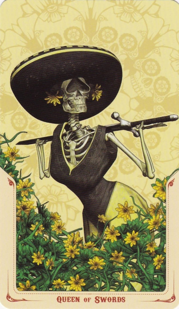Queen of Swords — Santa Muerte Tarot Card Meanings