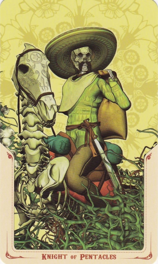 Knight of Pentacles — Santa Muerte Tarot Card Meanings