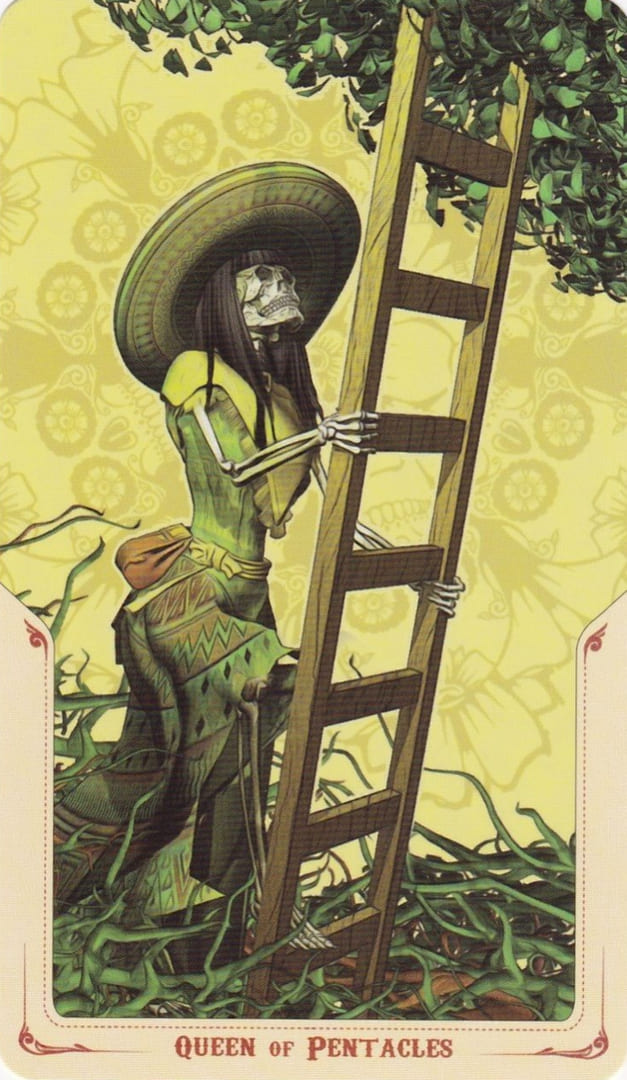 Queen of Pentacles — Santa Muerte Tarot Card Meanings