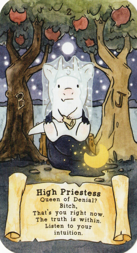 La Sacerdotisa — Sassy Dragons Tarot