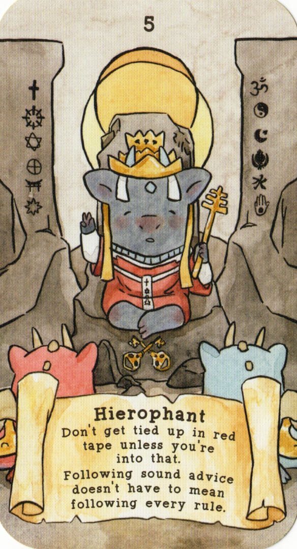 The Hierophant — Sassy Dragons Tarot