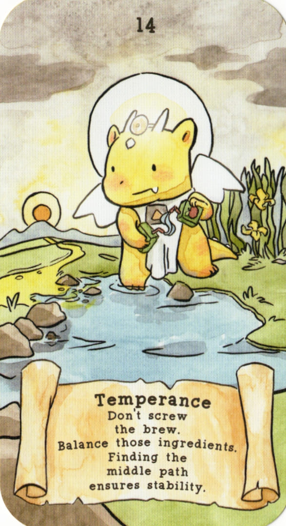 Temperance — Sassy Dragons Tarot