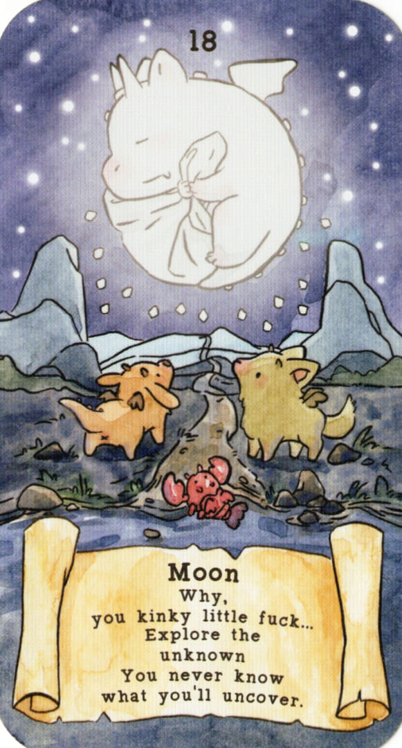 The Moon — Sassy Dragons Tarot