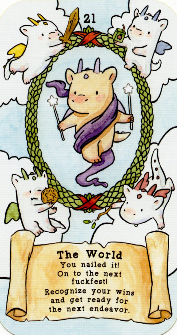 The World — Sassy Dragons Tarot