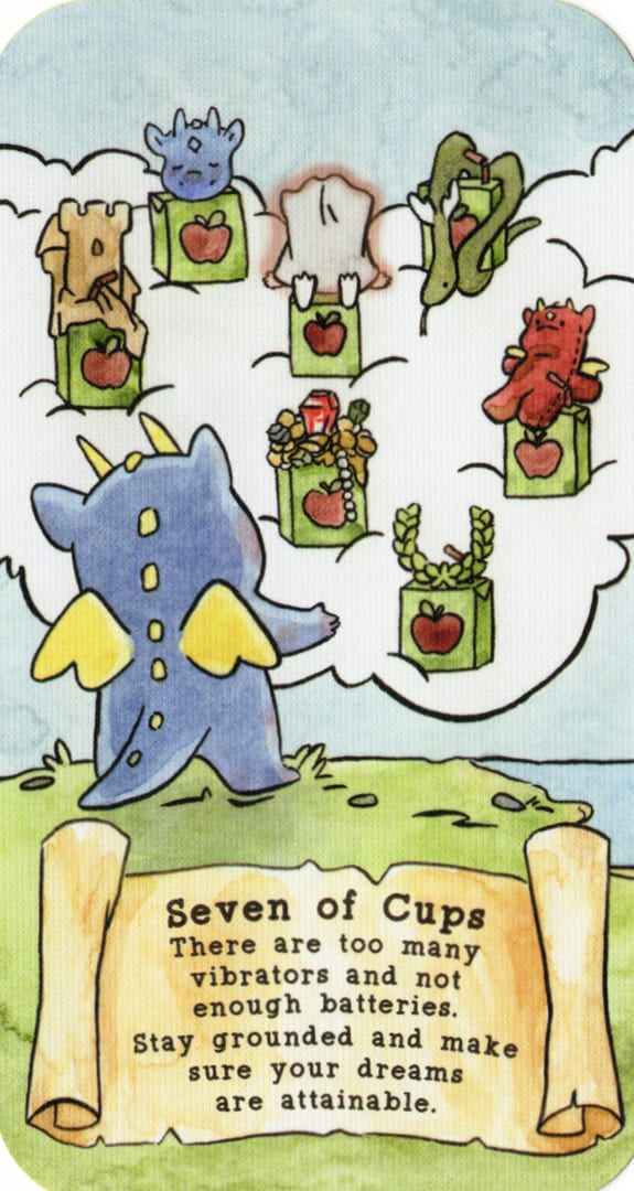 Seven of Cups — Sassy Dragons Tarot