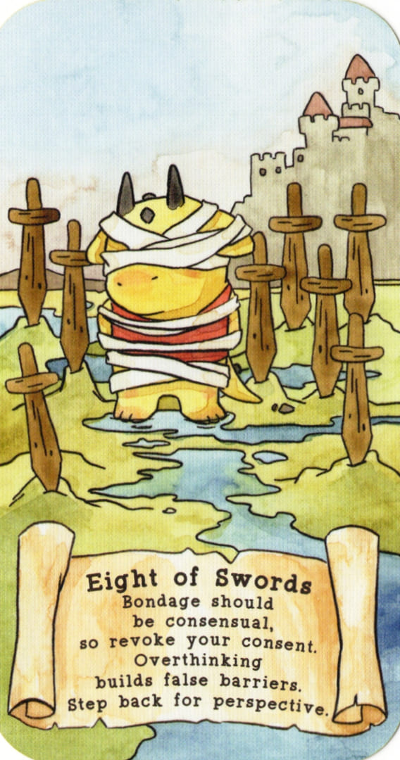 Eight of Swords — Sassy Dragons Tarot
