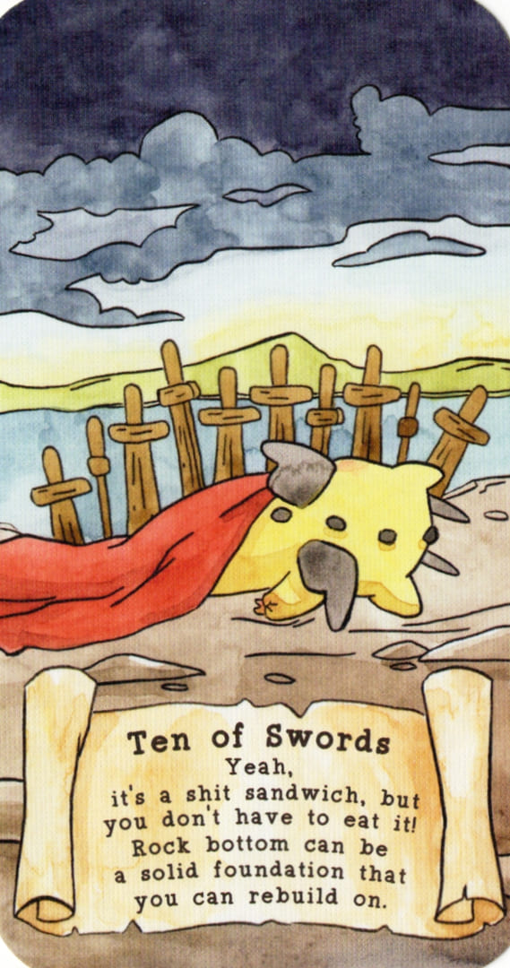 Ten of Swords — Sassy Dragons Tarot