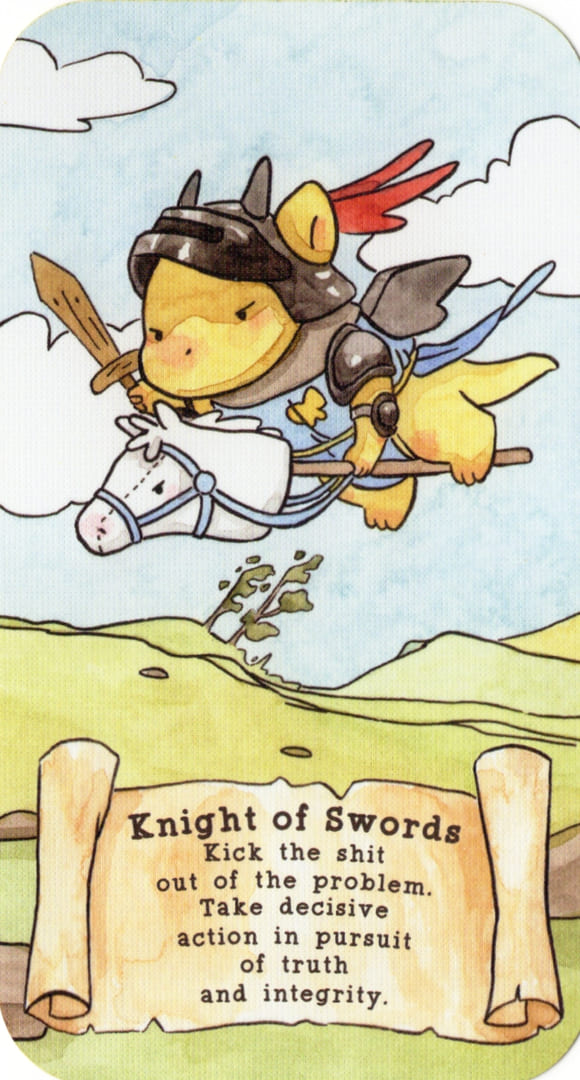 Knight of Swords — Sassy Dragons Tarot