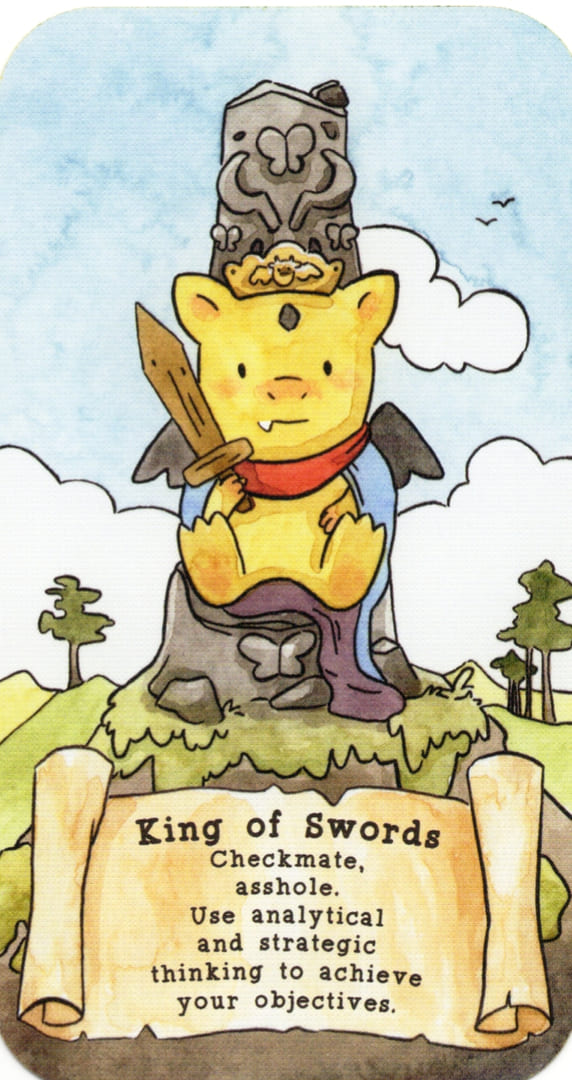King of Swords — Sassy Dragons Tarot