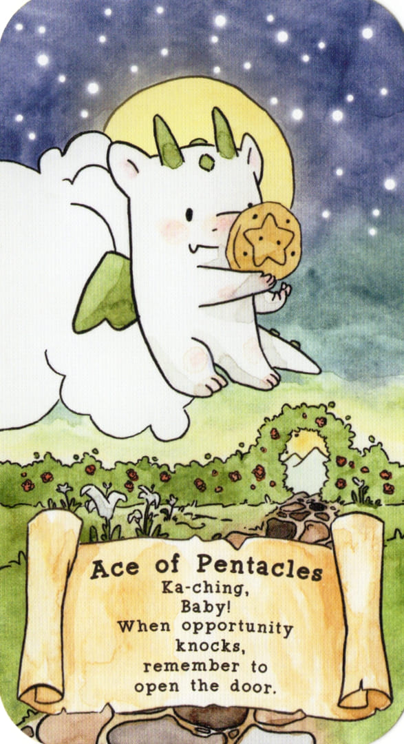Ace of Pentacles — Sassy Dragons Tarot