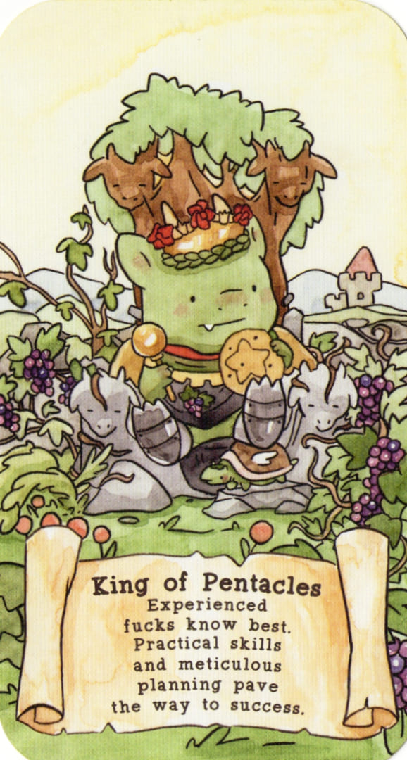 King of Pentacles — Sassy Dragons Tarot