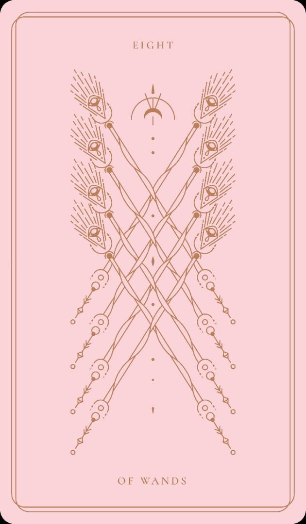 Ocho de Bastos — Soul Cards Tarot