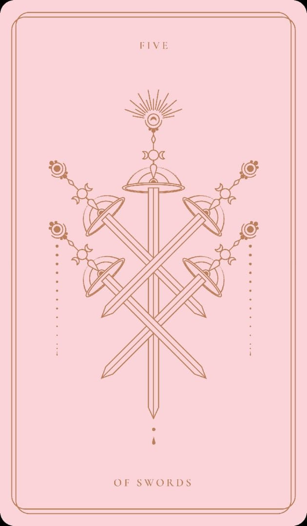 Cinco de Espadas — Soul Cards Tarot