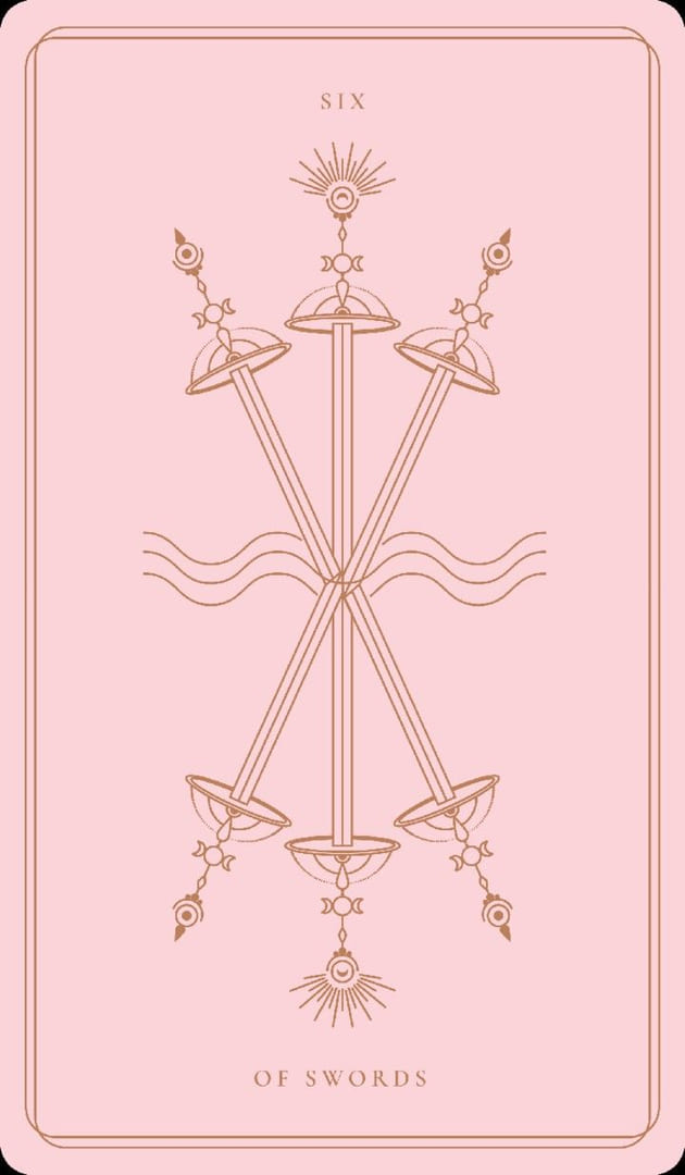 Seis de Espadas — Soul Cards Tarot