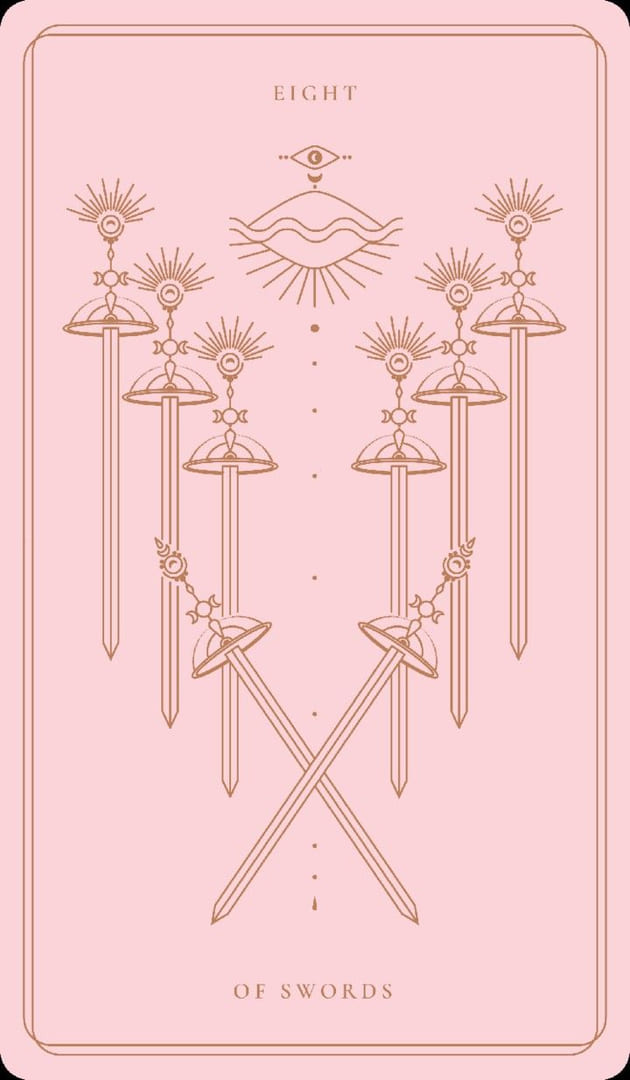 Ocho de Espadas — Soul Cards Tarot