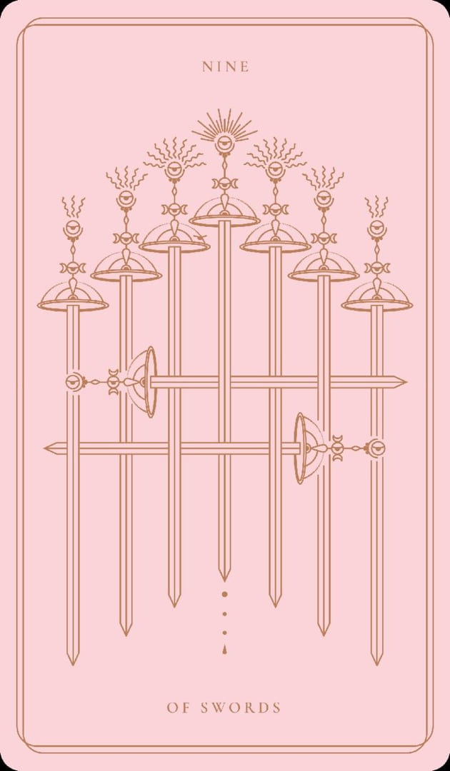 Nueve de Espadas — Soul Cards Tarot