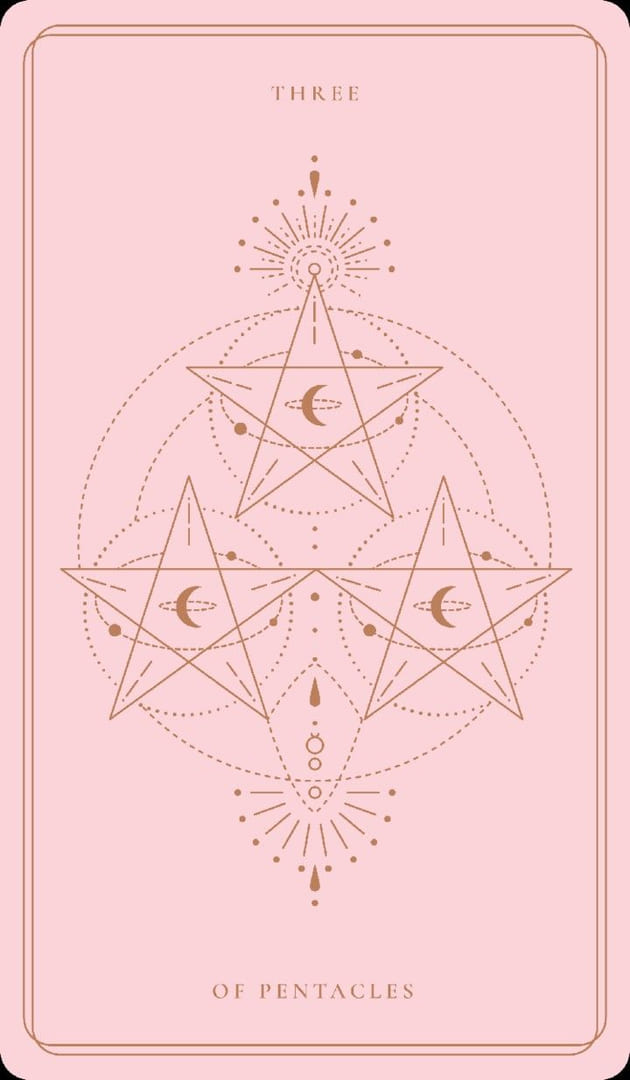 Tres de Oros — Soul Cards Tarot