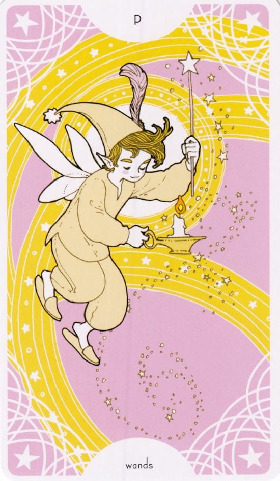 Sota de Bastos — Star Spinner Tarot