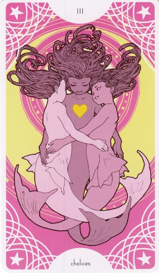 Tres de Copas — Star Spinner Tarot