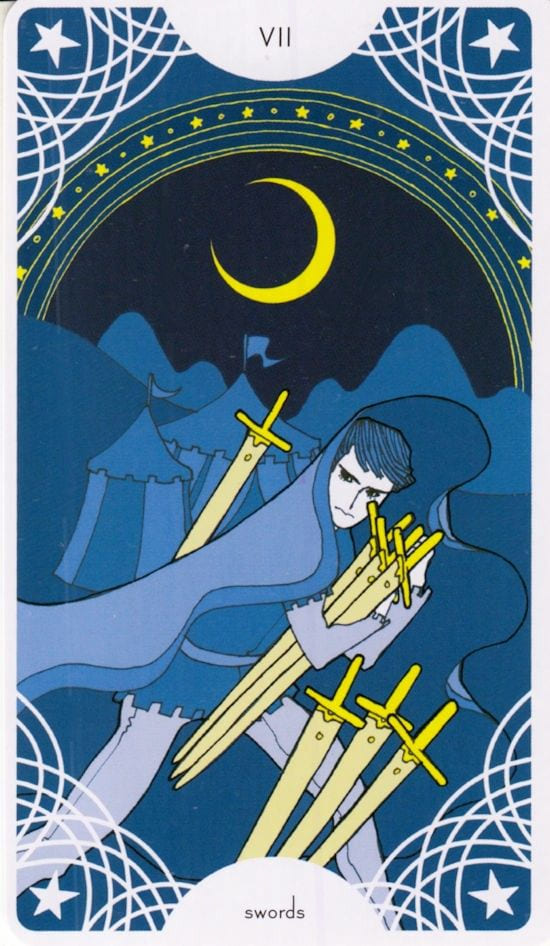 Siete de Espadas — Star Spinner Tarot