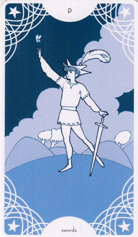 Sota de Espadas — Star Spinner Tarot