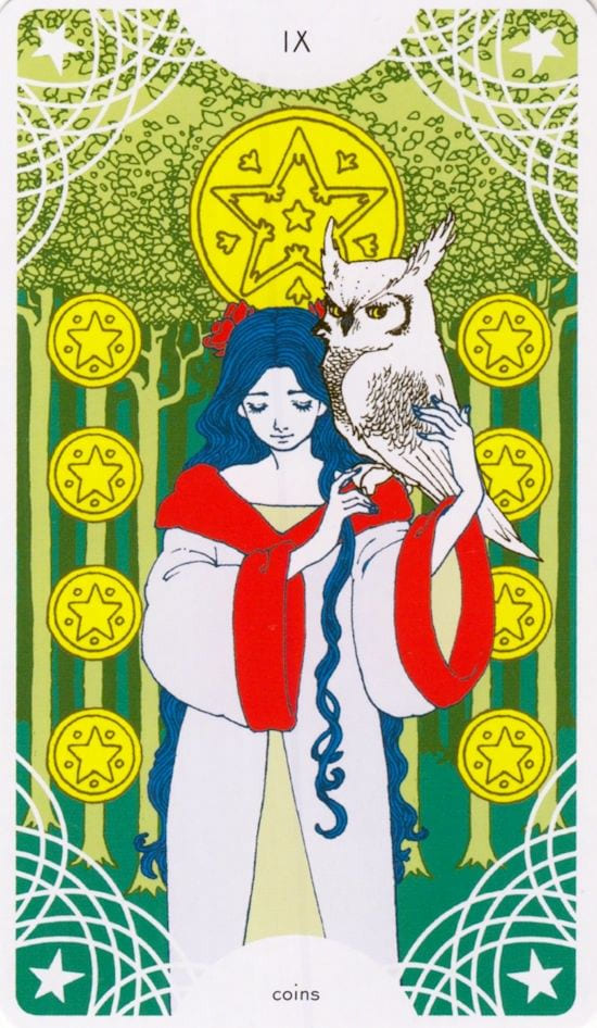 Nine of Pentacles — Star Spinner Tarot