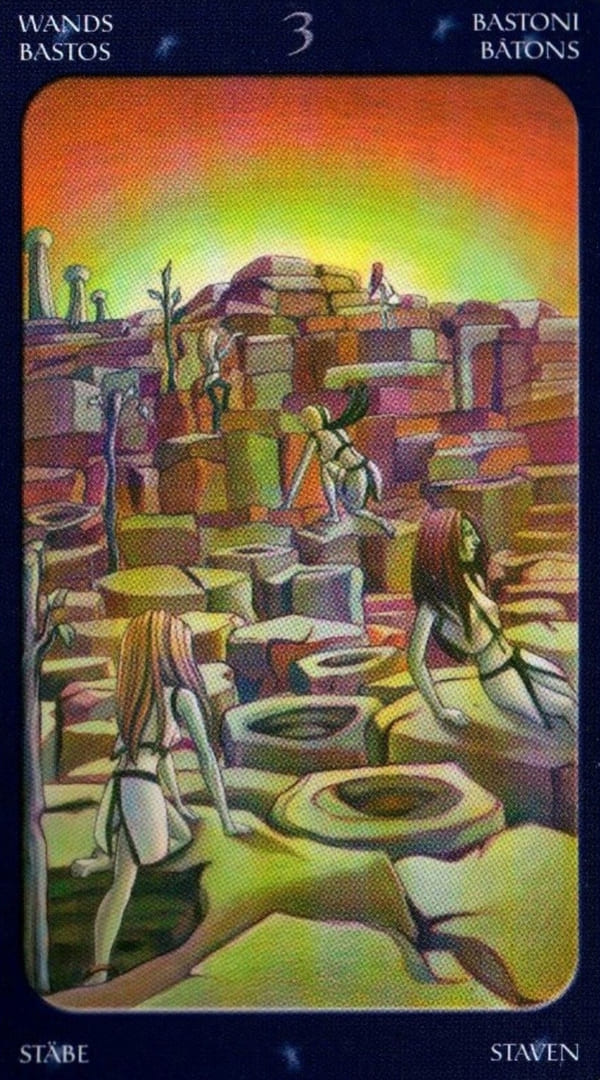 Three of Wands — Sweet Twilight Tarot